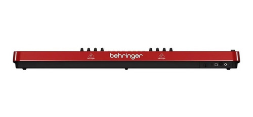 Teclado Controlador 61 Teclas Behringer Umx610 + Color Rojo