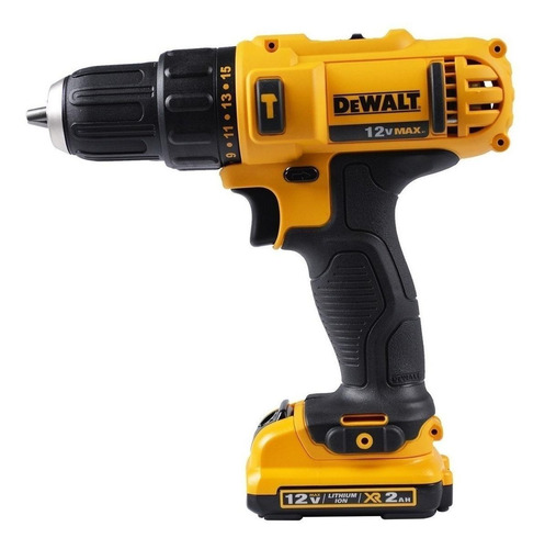 Furadeira e Parafusadeira 10mm Dewalt, Modelo DCD716D2, Furadeira de Impacto com Bolsa de Ferramentas, 2 Baterias 12V, 1 Carregador, Bivolt