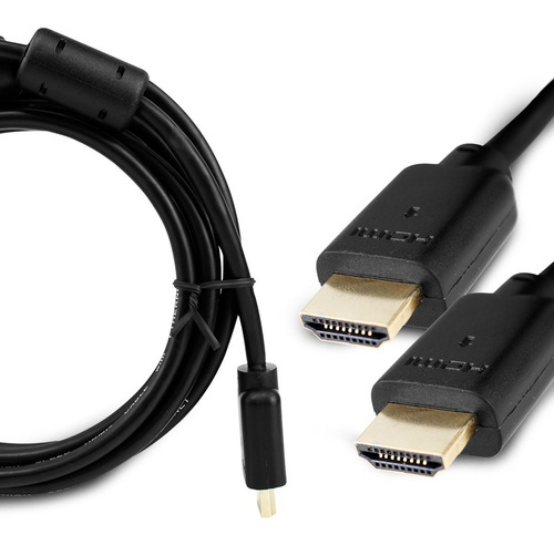 Imagem 2 de 5 de Cabo Hdmi 2 Metros 2.0 19 Pinos Ethernet 4k Ultrahd 3d