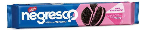 Biscoito Chocolate Recheio Morango Negresco 90g