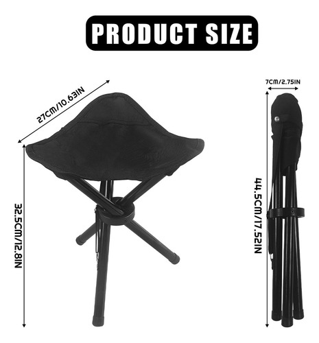 Taburete Plegable De Viaje Para Camping Y Playa