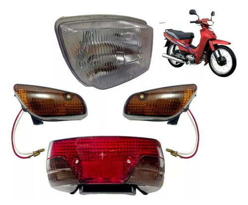 Iluminação Crypton 105cc Farol Pisca Lanterna Traseira