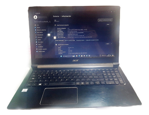 Laptop Acer Aspire I7 De Octava Generación|ssd M2 Y Ssd Sata