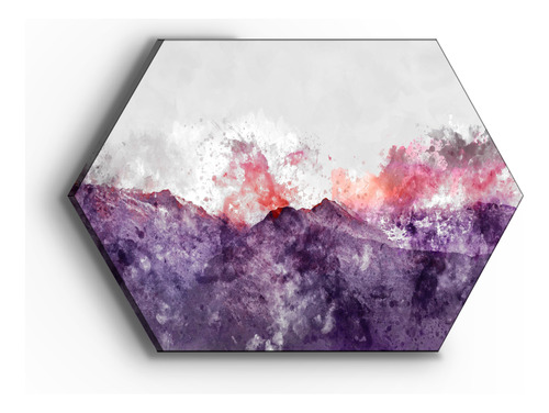 Cuadro Canvas Hexagonal Montaña Abstracta 2 60x90cm