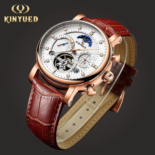 Reloj Mecánico Kinyued Fashion Moon Phase