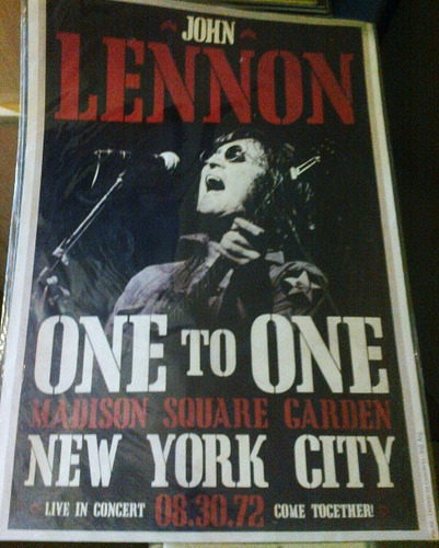 John Lennon Poster Ultimo Concierto 1972 Madison New York