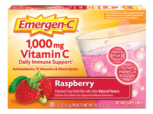 Emergen-c Polvo De Vitamina C De 1000 Mg, Con Antioxidantes,