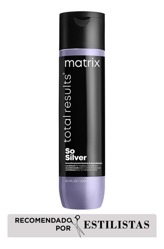 Acondicionador Matrix So Silver Cabello Rubio Plateado 300ml