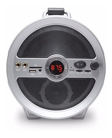 Parlante Portatil Recargable Bluetooth Luz Fm Sd Mic Nisuta