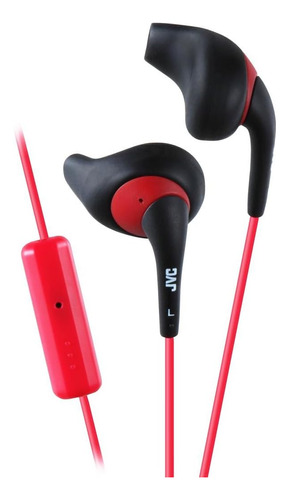 Jvc Boquilla Negra Y Roja Secure Comfort Fit Auriculares Dep
