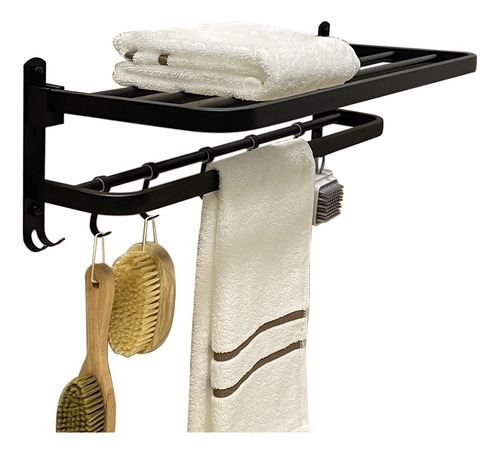Ndfect Black Towel Racks For Bathroom Wall Mounted, 23 Inch