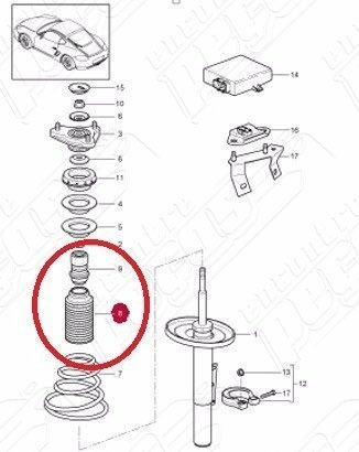 Kit Amortecedor Dianteiro Porsche Bosxter 3.4 S 6cc 07-11