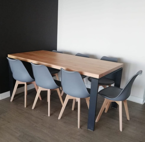 Mesa Comedor Fabricación A Medida Madera Nativa De Lenga 