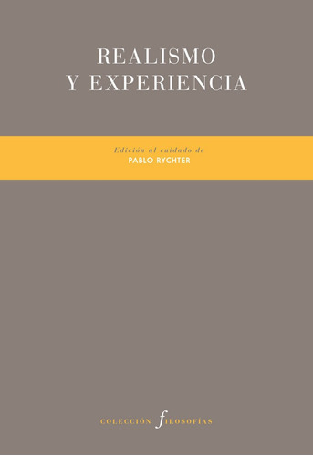 Realismo y experiencia, de Varios autores. Editorial Pre-Textos, tapa blanda en español