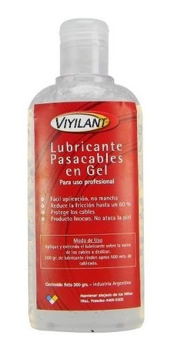 Gel Lubricante Para Cinta Pasacables Viyilant 200gr