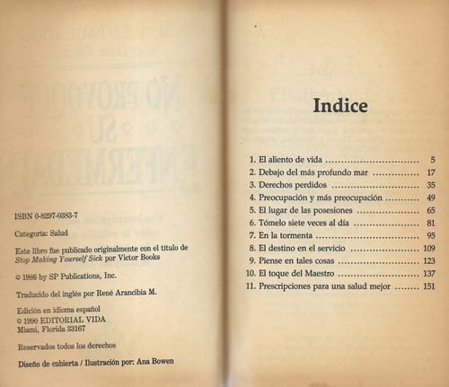 No Provoque Su Enfermedad / Harold Paul Adolph Y Dave Bourne (Usado)