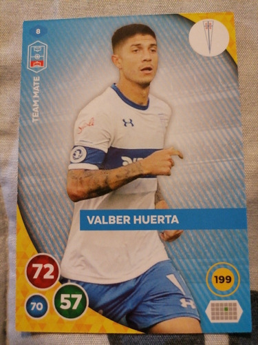 Carta Adrenalyn Fútbol Chileno 2019 / Valber Huerta #8