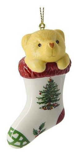 Spode  Adorno De Navidad Spode, Oso Peluche