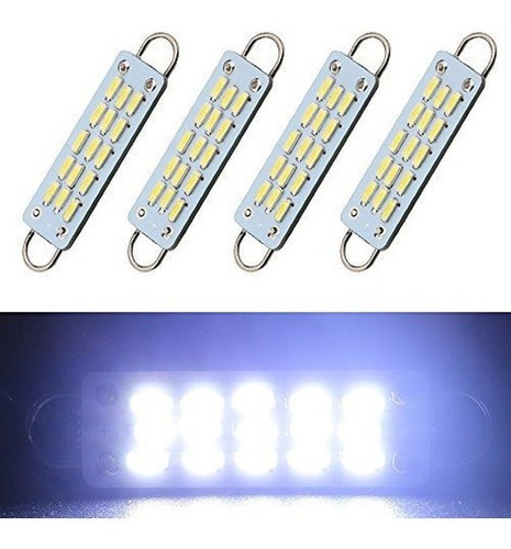 Everbrightt 4pack Cool White 44mm 4014 15smd Bucle Rigido Le