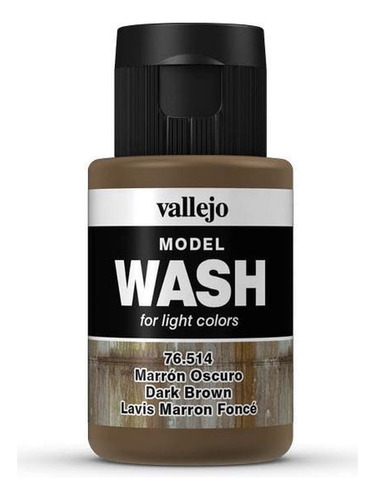 Marrón Oscuro Color Model Wash 35 Ml Vallejo