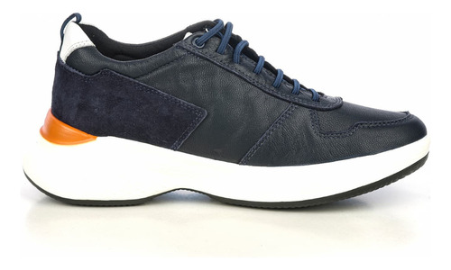 Tenis Deportivo Spirit Azul Max Denegri +7cms De Altura