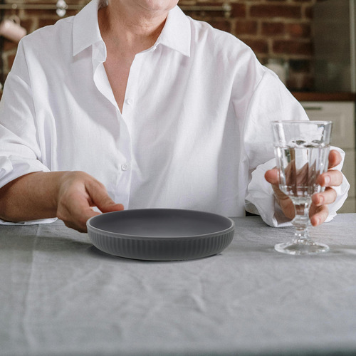 Plato De Comida De Silicona, Plato A Prueba De Fugas Con Ven