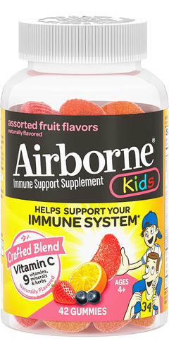 Airborne Gomitas Surtidas Con Sabor A Frutas Para Nios, 42 U