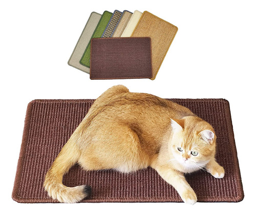 Rascador Para Gatos De Sisal Con Cintas De Velcro Marrón