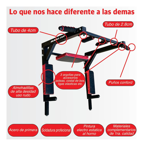 Maxi Fit N-r Barra Multifuncional Para Dominadas Abs