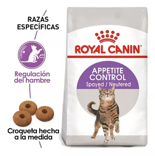 Alimento Royal Canin Feline Health Nutrition Appetite Control Spayed/Neutered para gato adulto sabor mix en bolsa de 2.7kg