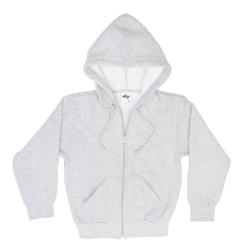 Campera Gris Ely Colegial   /   Talle S Al Xl