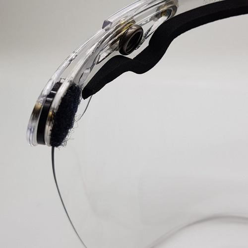 Viseira Bolha Com Flip Para Capacete Zeus 380 Cristal