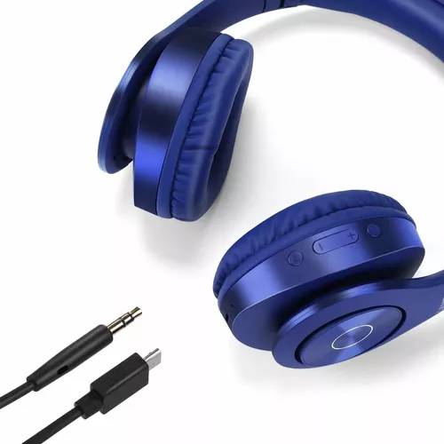 TUINYO Auriculares inalámbricos sobre la oreja, auriculares Bluetooth con  micrófono, auriculares inalámbricos estéreo plegables para viajes, trabajo