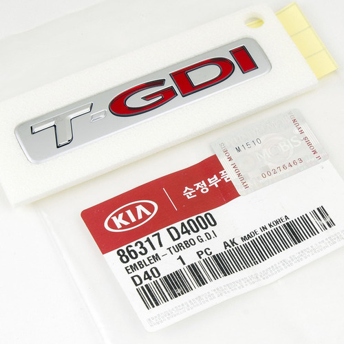 Emblema Oem Optima Turbo T-gdi 86317-d4000 Para 2015 2016 20