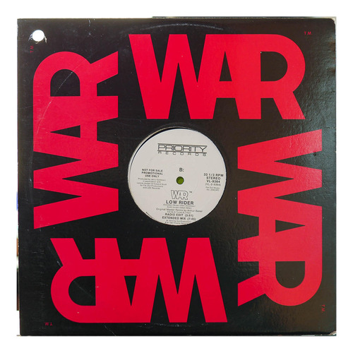 War  - Low Rider | 12  Maxi Single Vinilo Usado