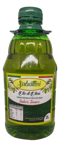 Aceite De Oliva Sabattini 2 Litros, Extra Virgen.