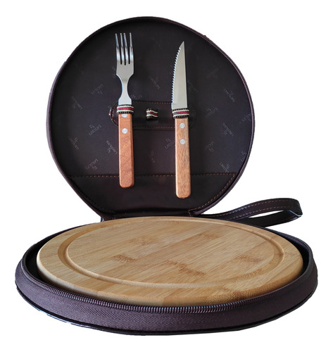 Set Parrillero Hereford Tabla + Cubiertos Lincoln's