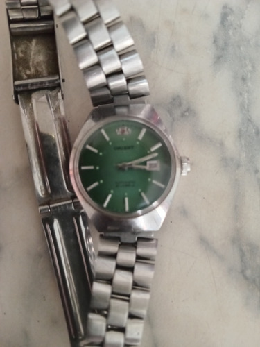 Relogio Feminino Automatico Orient Prata Verde Verde (Usado)