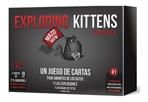 Juego Exploding Kittens Nsfw Adultos Español / Diverti