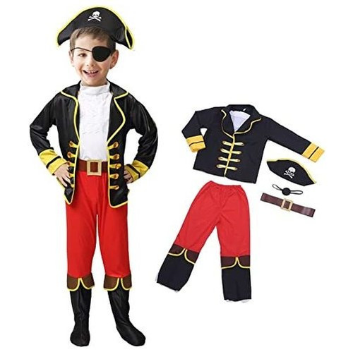 Disfraz De Pirata Timisea Para Niños, Sombrero De Pirata, Pa