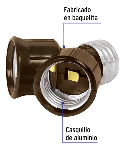 Lámparas Led A19 14 W Luz Cálida + Porta Lamparas