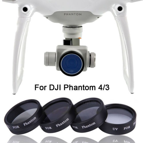 Lente Filtro Nd4 Nd8 Uv Cpl Para Dji Phantom 4 / 3 Profesion