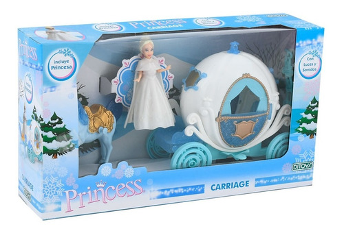 Carroza Carruaje Princesa Muñeca Ditoys 2394 Con Luz Sonido