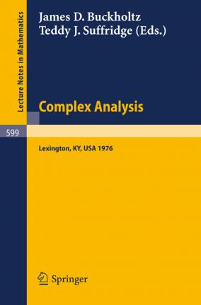 Libro Complex Analysis. Kentucky 1976 : Proceedings Of Th...