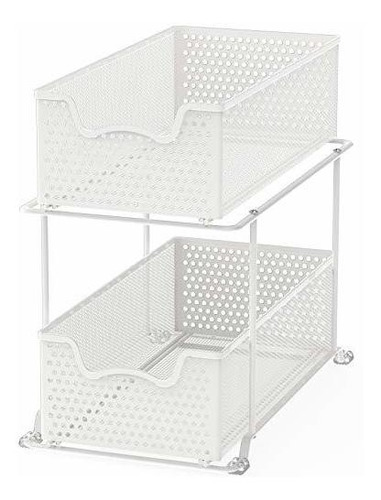 Simple Houseware 2 Tier Sliding Cabinet Basket 2m96 V