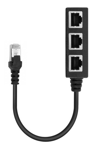 Rj45 1 Macho A 3 Fêmea Ou Três Fêmea Divisor Ethernet Assim