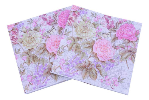 Servilletas De Papel Con Diseño Floral Leimdu Zj11