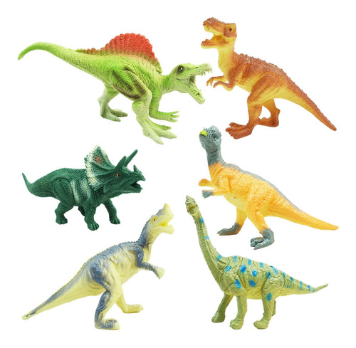 Dinossauro De Brinquedo Kit Coleção Bonecos Triceratops