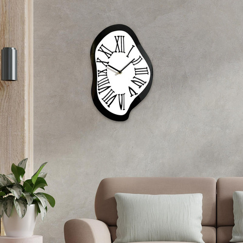 Relógio Distorcido Exclusivo Para Decoração De Casa. Eu