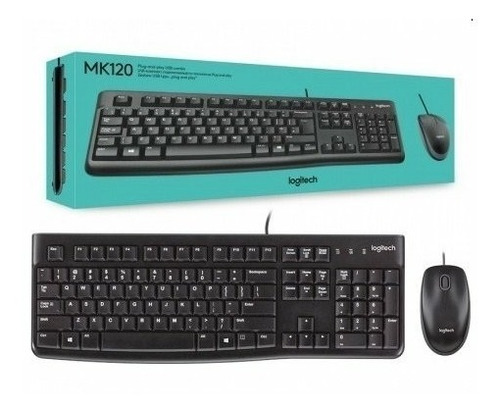 Kit Teclado/mouse Logitech Alambrico Usb Mk120 (920-004428)